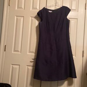Navy Cap Sleeve Dress